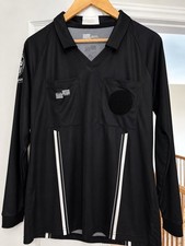 Women&rsquo;s Official Sport Soccer Referee Jersey Black,Long Sleeve Medium Never Worn