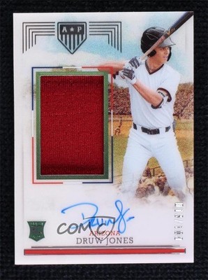 2023 Panini Chronicles America's Pastime Rookies Relic /100 Druw Jones Auto 0w3