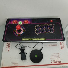 AtGames Legends Gamer Mini Black Console Video Arcade Games w/ Reciever Tested