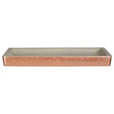 Neptune Grey Copper 25x14cm Bathroom Accessories Rectangular Shower Tray Holder