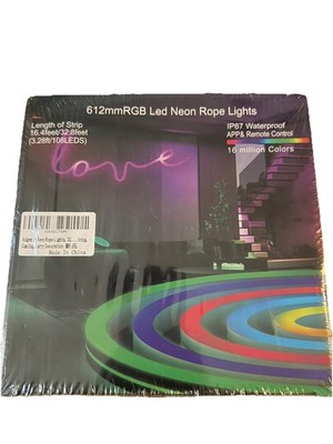 NEW L8star 16.4ft LED Neon Rope Light 612mmRGB Waterproof APP & Remote Control 