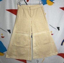 Vintage 70s Super Wide Leg Pants Bell Bottoms 32x29 Canvas Gaucho 21 Opening