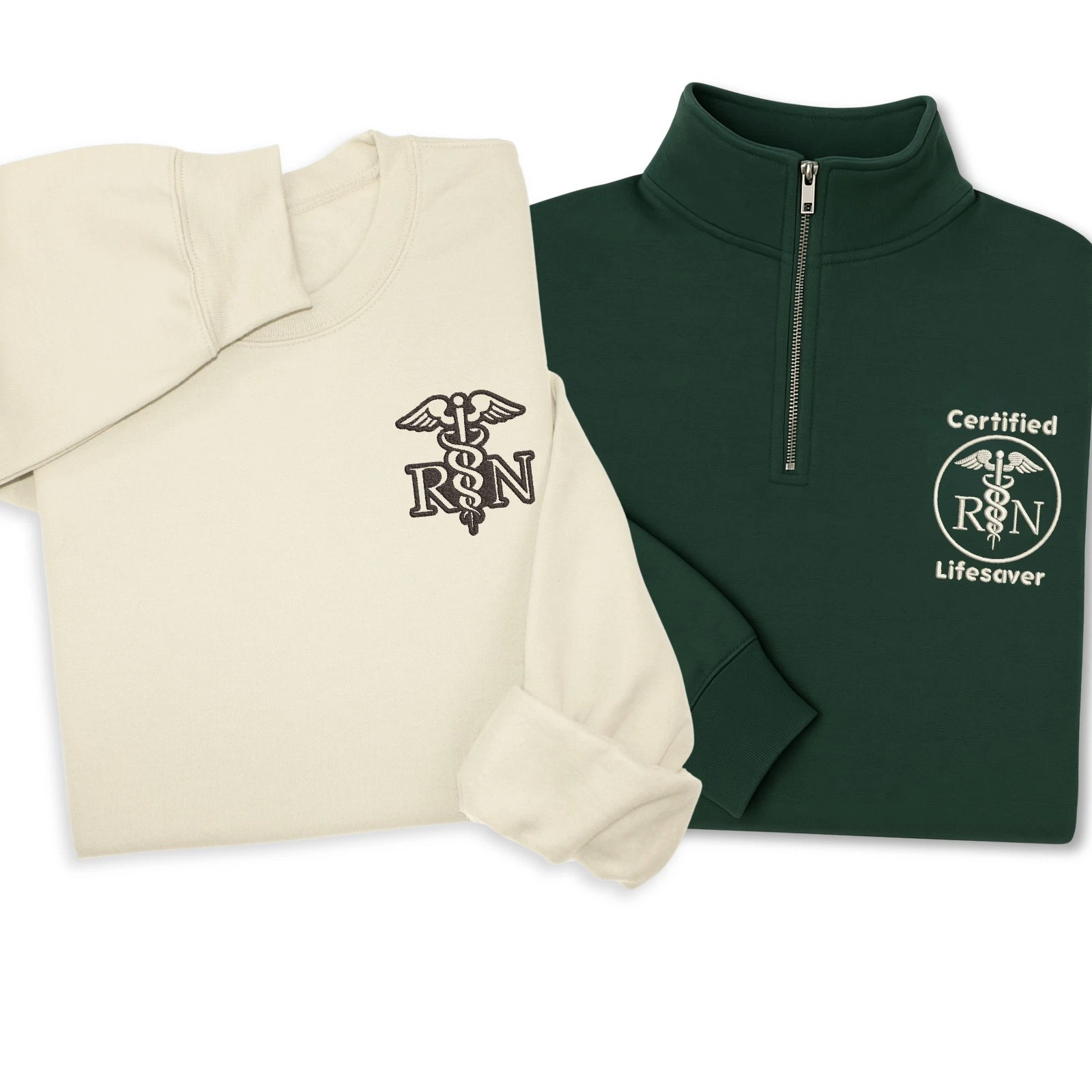 Custom RN Medical Sweatshirt, Hoodie & 1/4 Zip – Doctor or Nurse Graduation Gift