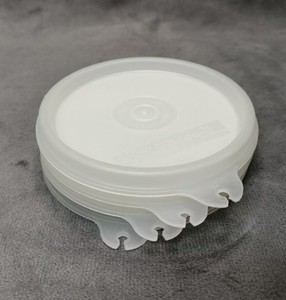 VTG Tupperware 3.75" Replacement H Lids Seal #733 LOT 4 Frost LOGO