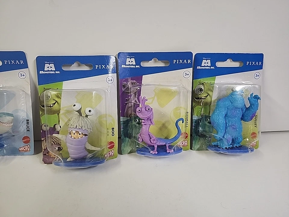 迪士尼皮克斯微型收藏玩偶 Monsters, Inc. Finding Nemo(5 件装)全新带包装 — 第 3/4 张图片