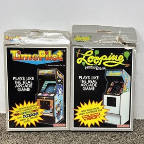 Colecovision Game Lot Time Pilot And Looping With Boxes Tested