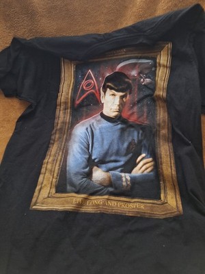 Star Trek Leonard Nemoi 'Live Long and Prosper' 2015 Men's Graphic T-shirt L