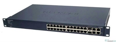 NetGear FS728TP ProSafe 24-Ports 10/100Base-T PoE 4 Gigabit Ports & 2 SFP Switch