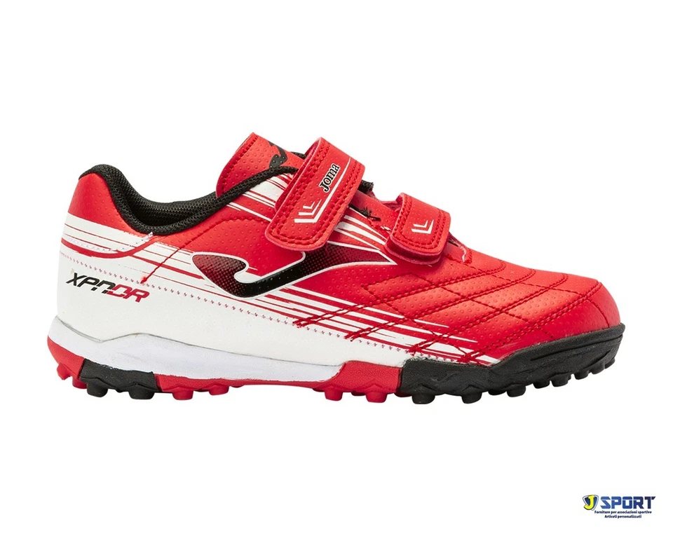 Scarpe da Calcetto JOMA per Bambino Scarpette Scarpini Con A Strappo Rossa 28 - Immagine 4 di 4