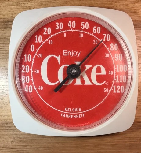 Vintage 1994 Enjoy Coke Thermometer 12" Jumbo Dial
