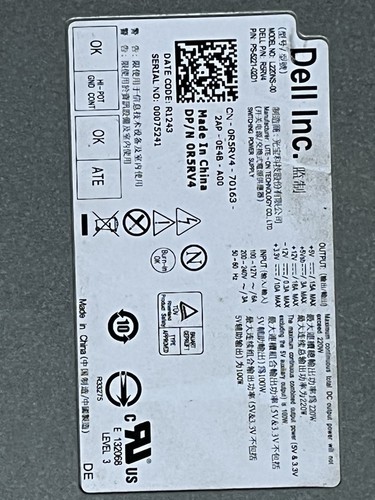 Alimentation neuve authentique Dell Inspiron 660s Vostro 270 220W H220AS-00 TTXYJ - Photo 2/2