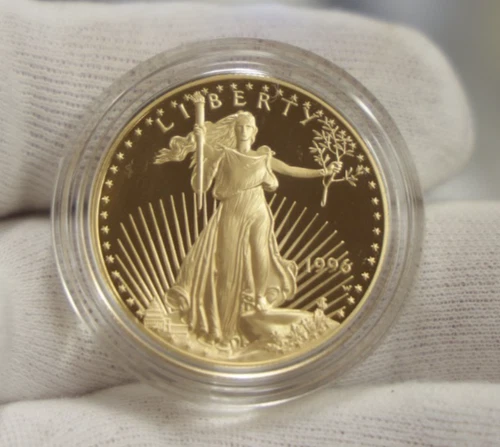 1996 W US Proof Gold Eagle $50 oz. 1 oz Gem Original Plastic