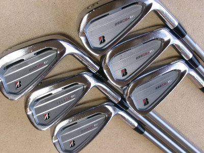 Bridgestone Golf 222 CB+ Plus Iron Set 5-PW Fujikura MCI-70 Stiff Graphite USED