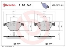 Bremsbelagsatz Vorne Teves-System für BMW E82 E90 E93 E92 07-13
