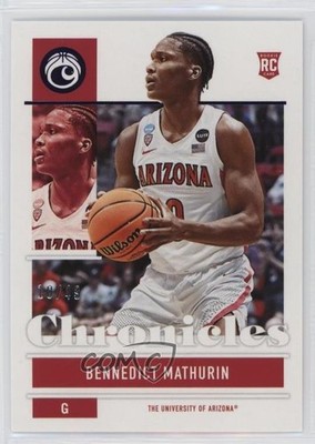 2022-23 Chronicles Draft Picks Purple 10/49 Bennedict Mathurin #3 Rookie RC 0s5w