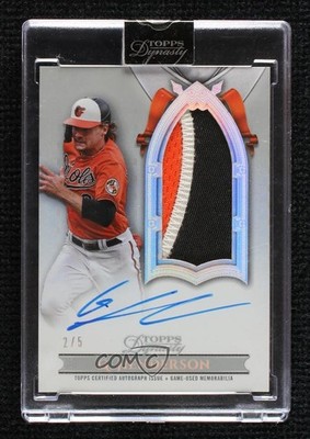 2024 Topps Dynasty Design B Silver 2/5 Gunnar Henderson Patch Auto 1hg9
