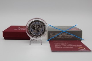 PRAGER: Österreich 10 Euro 2017 Michael Der Schutzengel Silber [B28]#k