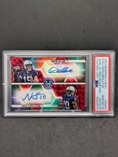 2023 Bowman U Best Drew Allar/Nick Singleton Dual AUTO Red Refractor #/10 PSA 10