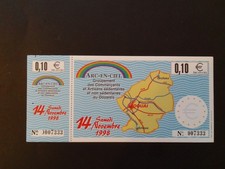 TRES TRES RARE  BILLET 0,10 EURO 1998 DE DOUAI 
