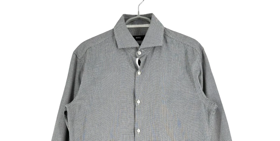 Hugo Boss Uomo Casual Jery Slim Fit Camicia Formale Taglia S - 38 - 15 - Immagine 3 di 4