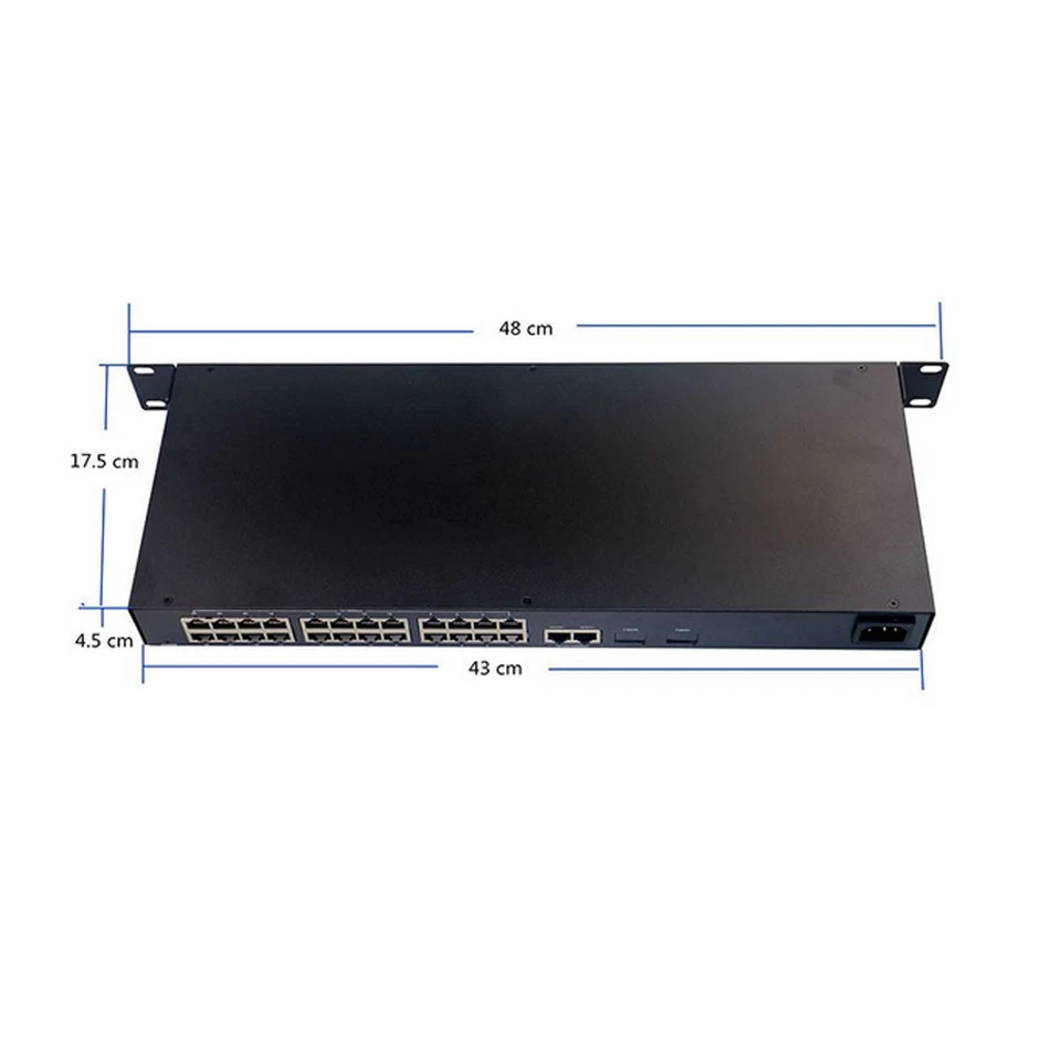 High Quality 24 Ports PoE Switch for CCTV Network POE IP Cameras NVR wireless AP - Image 4 of 4