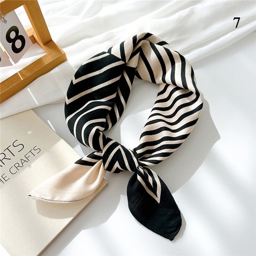 Women Soft Cotton Linen Scarf Flower Print Square Scarf Head Wrap Neckerchief ✯ - Picture 24 of 39