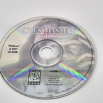 VTG THE CHESSMASTER 3000 Big Box PC Chess Game MS DOS Windows 95