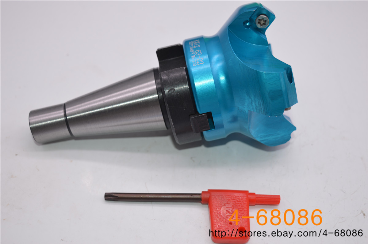 KM12-63-22-4F Al indexable face milling cutter + NT30 FMB22 arbor | eBay
