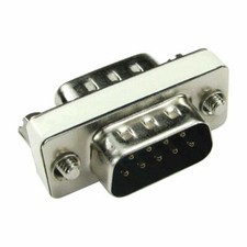 Image of 9 PIN Male to male Gender Changer Converter DB9 Serial Adapter RS232 Connector