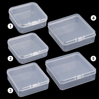Transparente Speicherbox Behälter für Perlen Kisten verpacken Kleine Dinge