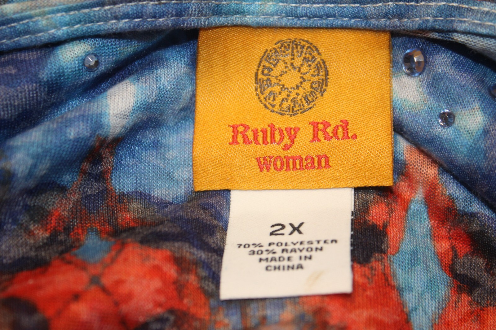 Plus Size 2X Ruby Rd Red White Blue Lightweight S… - image 5