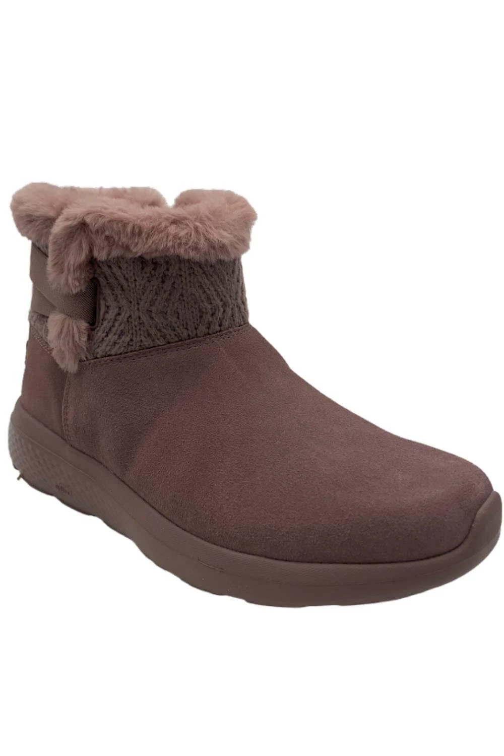 Stivali scamosciati idrorepellenti Skechers On the GO City invernali malva lucida