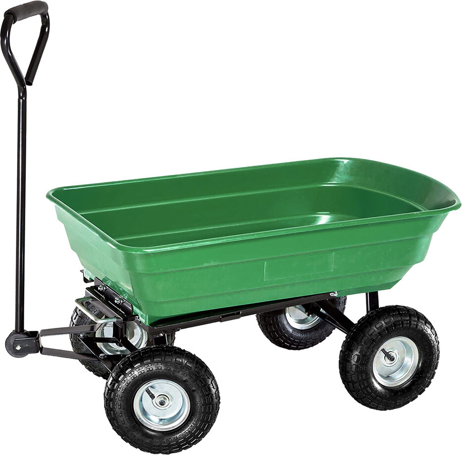 LIF Carrellino Da Giardino Ribaltabile Tippy Capacitã  Vasca 75 Lt TOOLCART