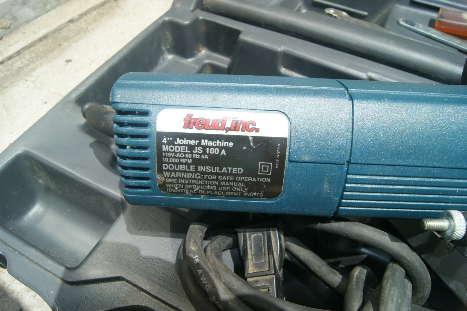 FREUD SJ100A 4" JOINER MACHINE WITH CASE MADE IN SPAIN eBay