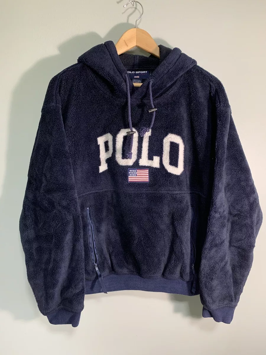 Shop Polo Ralph Lauren Vintage Fleece Hoodie