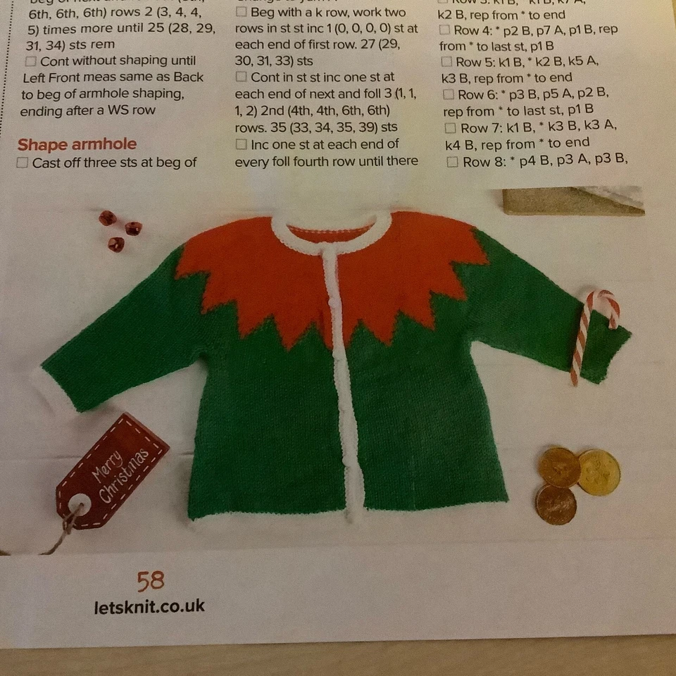 LITTLE ELF -Children’s Christmas 3 Piece Set- Knitting Pattern - By Zoe Halstead - Image 3 of 4