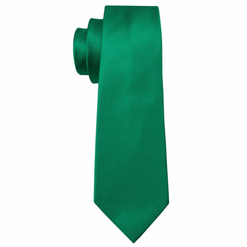 Deep Green Necktie Set (with Handkerchief and Cufflinks) - Picture 3 of 5