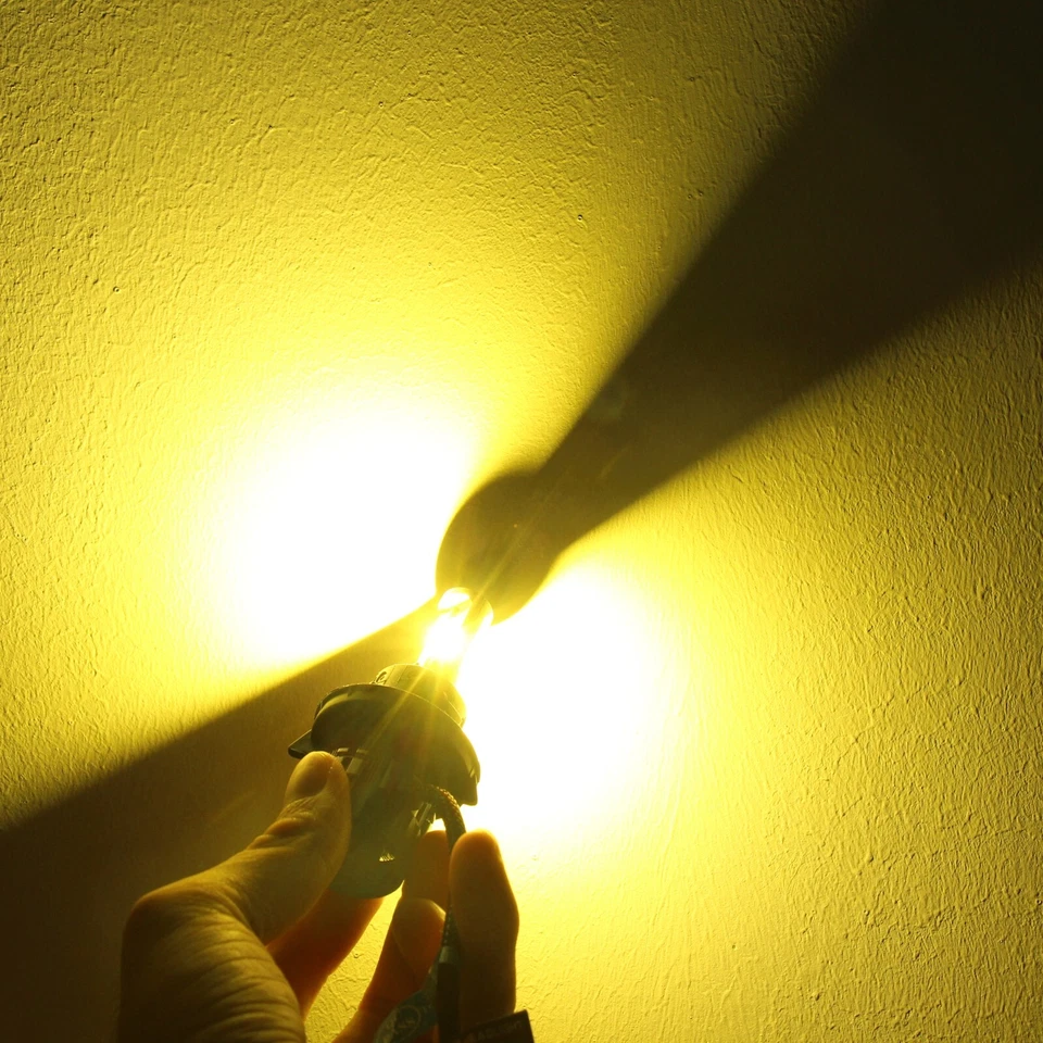 Bombillas de faros Allá Lighting LED amarillo dorado H13 9008, 3000K Foto 3 de 4