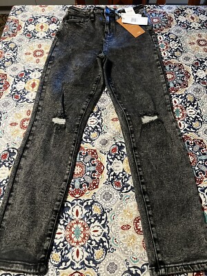 YMI WOMEN’S HYBRID DREAM HIGH RISE MOM FIT ANKLE JEAN BLACK Size 9/29  (26