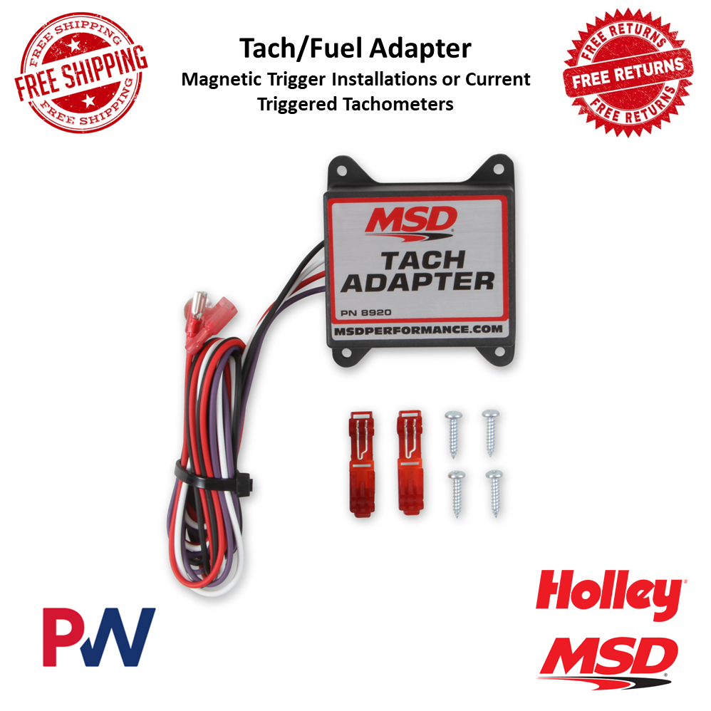 MSD Ignition Tach / Fuel Adapter For Magnetic Trigger