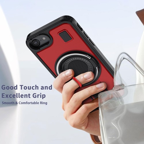 For Apple iPhone 7 4.7" Shockproof Ring Stand Phone Case Cover / Tempered Glass - Picture 4 of 32