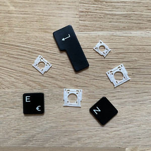 Original Ersatztasten für Dell XPS 13 9350 Laptop Tastatur, Taste mit Mechanik