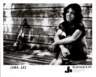 #ad 1970s Jana Jae Press Photo Country Fiddler The Jim Halsey Co. Inc. 8x10 Vintage $14.99