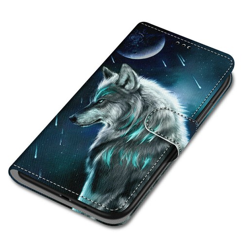 Moon Wolf Card Wallet Phone Case For iPhone 11 12 13 14 Pro Max XR XS 6 7 8 SE - 第 8/12 張圖片