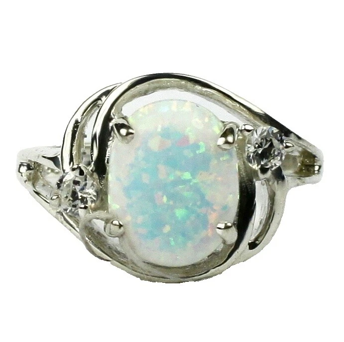 Anillos de Plata de Ley Ópalo para hombres