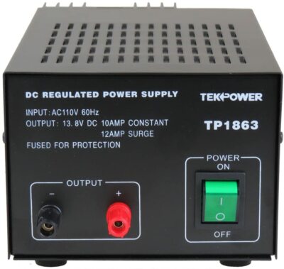 TekPower TP1863 12 Amp DC 13.8V Regulated Power Supply with Fuse Protection