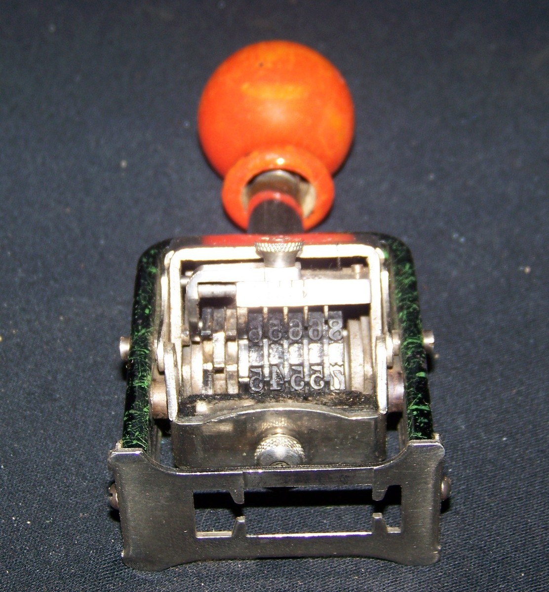 Vintage American 5 Action Numbering Machine & Box Model 110 | eBay