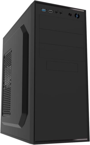 Estuche de PC ATX para computadora Best Value Mid con fuente de alimentación de 500 W para hogar y oficina - Imagen 1 de 5