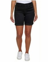 DKNY Jeans Ladies' Bermuda Shorts Black Size 8 NWT