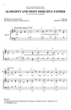 Almighty and Most Merciful Father SATB